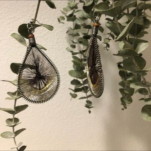 Silver & Gold Twine Earrings